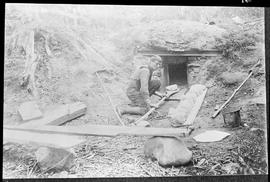 Baking oven at Lester, Washington, circa 1900.