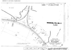 Plat Map of Spokane, Portland, and Seattle Railway Facilities at Wishram, Washington, 1916