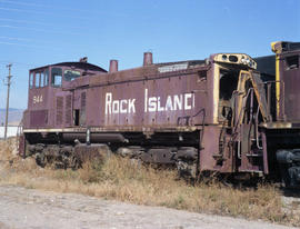 Chicago, Rock Island & Pacific Railroad diesel locomotive 944 at Boise, Idaho on October 7, 1...