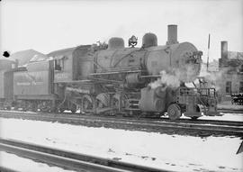 Northern Pacific steam locomotive 1202 at Pasco, Washington, circa 1938.