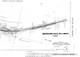 Plat Map of Milwaukee Road Facilities at Snoqualmie Falls, Washington, 1918