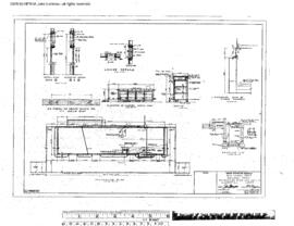 Great Northern Engineering Drawing, Depot at Big Sandy, Montana, 1954