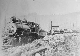 Thurston County Railway Steam Locomotive Number 4, circa 1948.