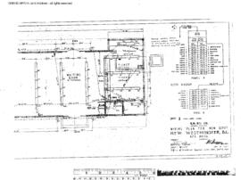 Great Northern Engineering Drawing, Depot at New Westminster, British Columbia, 1957