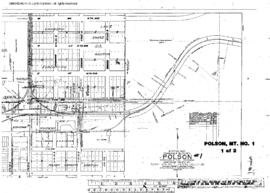 Plat Map of Northern Pacific Facilities at Polson, Montana, 1923
