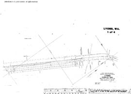 Plat Map of Great Northern Facilities at Lyons, Washington, 1965
