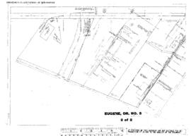 Plat Map of Oregon Electric Railroad Facilities at Eugene, Oregon, undated