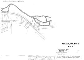 Plat Map of Northern Pacific Facilities at Rosalia, Washington, undated