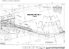 Plat Map of Northern Pacific Facilities at Winlock, Washington, 1914
