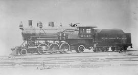 Northern Pacific steam locomotive 2446 at Dunkirk, New York, in 1907.