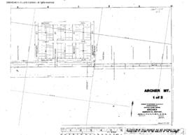 Plat Map of Great Northern Facilities at Archer, Montana, 1944