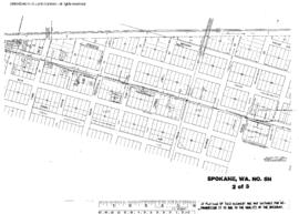 Plat Map of Northern Pacific Facilities at Spokane, Washington, undated