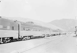 Northern Pacific Vista-Dome North Coast Limited at Missoula, Montana, circa 1955.