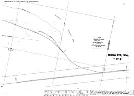 Plat Map of Northern Pacific Facilities at Mesa Pit, Washington, 1921