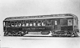 Spokane-Pend d' Oreille Rapid Transit Company interurban car number 202, circa 1906.