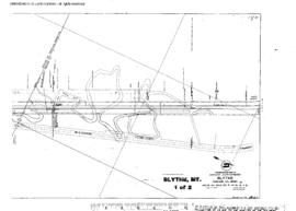 Plat Map of Great Northern Facilities at Blythe, Montana, 1915