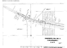 Plat Map of Great Northern Facilities at Concrete/Grassmere, Washington, 1964