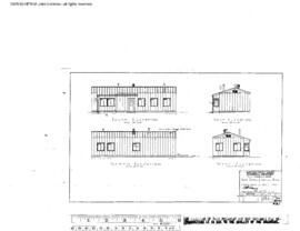 Northern Pacific Engineering Drawing, Yard Office and Service Building at Tacoma, Washington, 1959