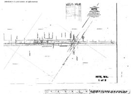 Plat Map of Northern Pacific Facilities at Hite, Washington, 1913