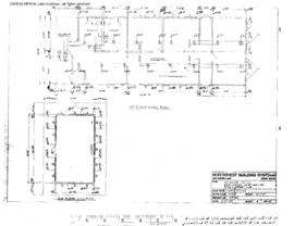 Northern Pacific Engineering Drawing, Intermodal Building at Stacy Street Hub, Seattle, Washingto...