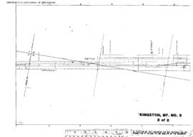 Plat Map of Great Northern Facilities at Kingston, Montana, undated