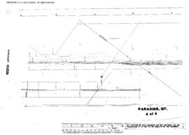 Plat Map of Northern Pacific Facilities at Paradise, Montana, undated