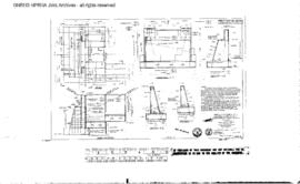 Northern Pacific Engineering Drawing: Abutment Number 5, Bridge 1 - I - 5, East of Rye Junction, ...