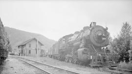 Chicago, Milwaukee, St. Paul & Pacific Railroad Company steam locomotive number 1277 at Elbe,...