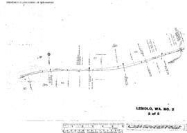 Plat Map of Northern Pacific Facilities at Lemolo, Washington, 1965