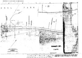 Plat Map of Great Northern Facilities at Summit, Montana, 1929