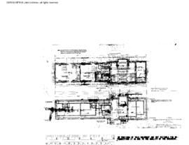 Northern Pacific Engineering Drawing, Depot at Bozeman, Montana, 1924