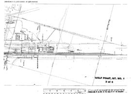 Plat Map of Great Northern Facilities at Wolf Point, Montana, 1964