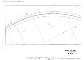 Plat Map of Northern Pacific Facilities at Donlan, Montana, 1909