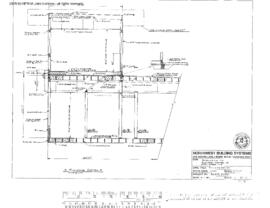 Northern Pacific Engineering Drawing, Yard Office at Stacy Street Hub, Seattle, Washington, 1985