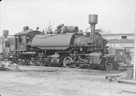 Weyerhaeuser Company Steam Locomotive Number 112 at Vail, Washington, circa 1948.