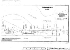 Plat Map of Northern Pacific Facilities at Markham, Washington, undated