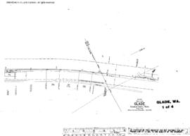 Plat Map of Northern Pacific Facilities at Glade, Washington, 1953