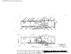 Northern Pacific Engineering Drawing, Depot at Bozeman, Montana, 1924