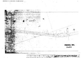 Plat Map of Northern Pacific Facilities at Pedigo, Washington, 1912