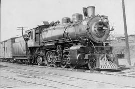 Northern Pacific  steam locomotive 1699 in Argo, Washington, circa 1940.