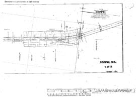 Plat Map of Northern Pacific Facilities at Coppei, Washington, 1912