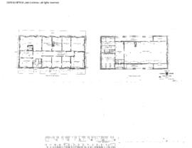Northern Pacific Engineering Drawing, Depot at Missoula, Montana, 1901