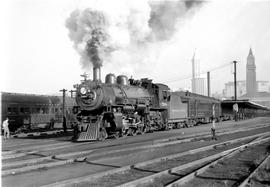 Northern Pacific steam locomotive 2194 in Seattle, Washington, circa 1940.