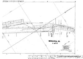 Plat Map of Great Northern Facilities at Moravia, Idaho, 1915