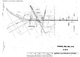 Plat Map of Northern Pacific Facilities at Pasco, Washington, 1944