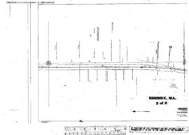 Plat Map of Great Northern Facilities at Hendrix, Washington, undated
