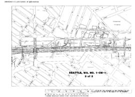 Plat Map of Northern Pacific Facilities at Seattle, Washington, 1947