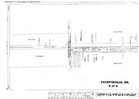 Plat Map of Oregon Electric Railroad Facilities at Fayetteville, Oregon, undated