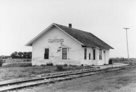 Great Northern Depot at Olmstead, North Dakota, 1969