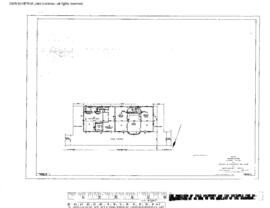 Great Northern Engineering Drawing, Depot at Northport, Washington, 1932